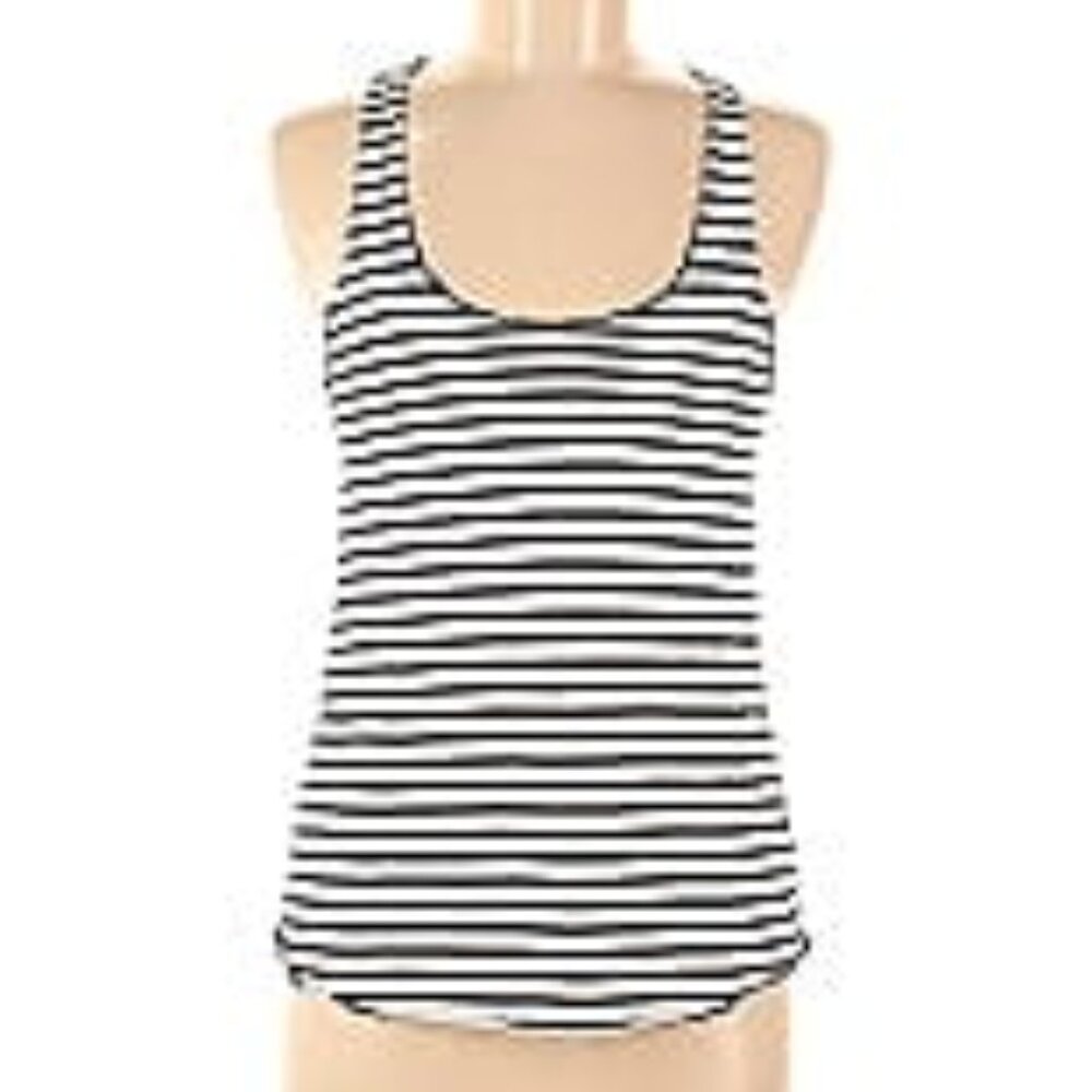 American Apparel Black and White Women's Racer Back Tank